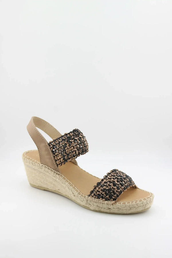 Juncal Aguirre Woven Strap Wedge Sandal